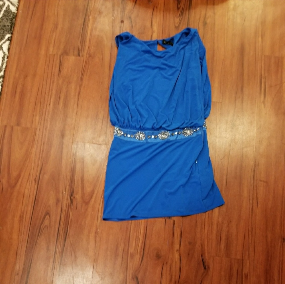 Blue cocktail dress